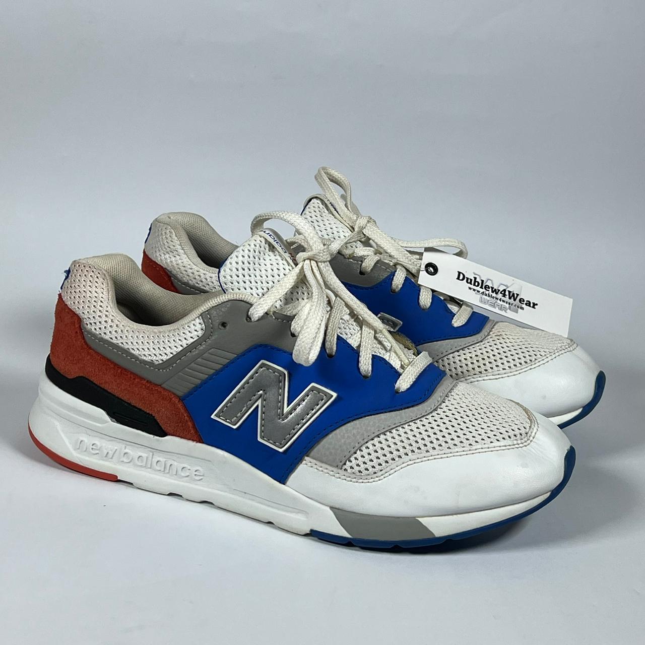 New Balance 997 White Blue Sneakers