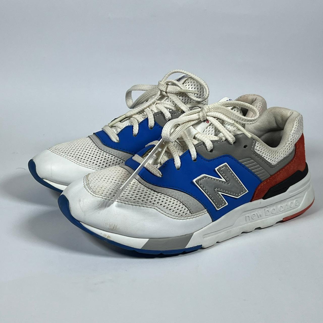 New Balance 997 White Blue Sneakers
