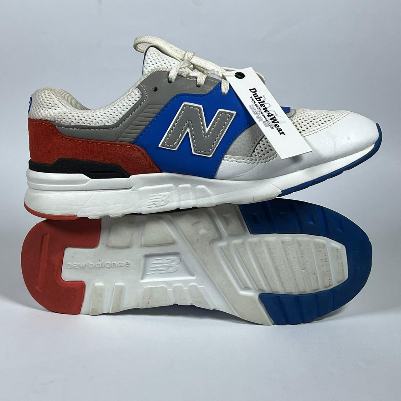 New Balance 997 White Blue Sneakers