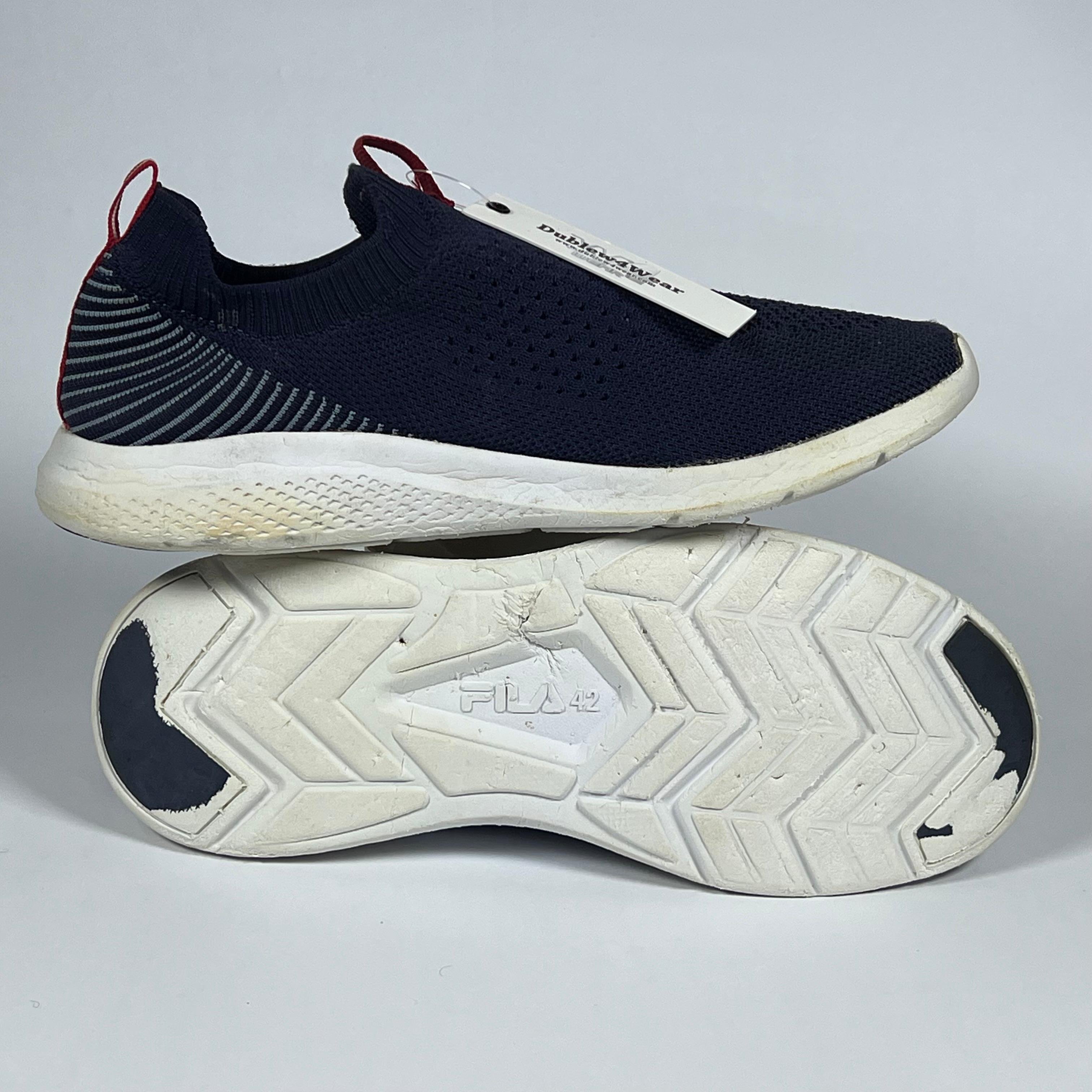 Fila Slip-On Navy Blue Knit Shoes